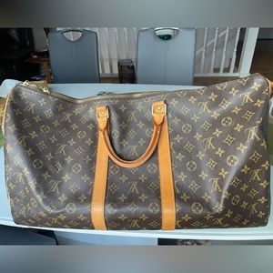 Pre-owned Louis Vuitton Keepall Bandouliere Bag Monogram Canvas 55